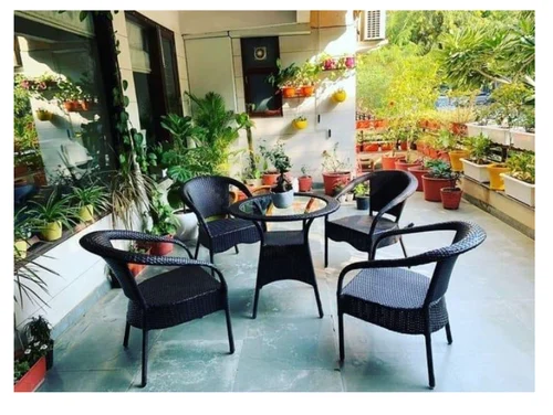 Wicker Table Chair Set